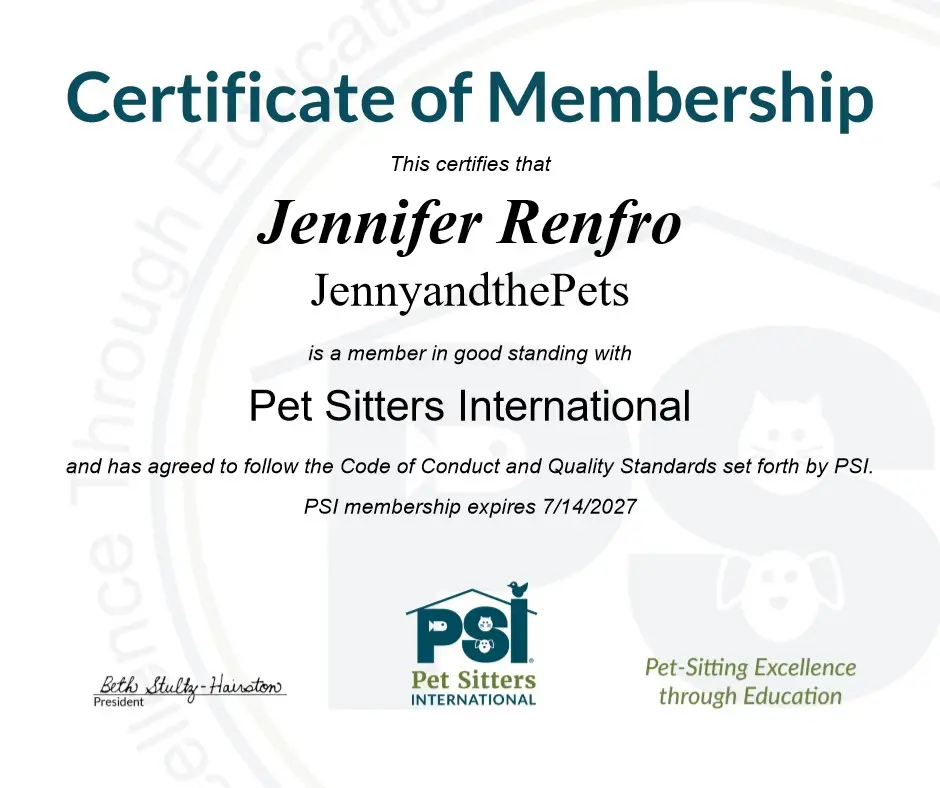 PSI New Member Certificate for Social Media - Jennifer Renfro
